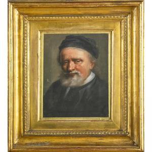 GERMAN SCHOOL,portrait of man in hat,Rago Arts and Auction Center US 2015-04-17