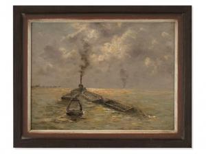 GERMAN SCHOOL,Ships on the Ocean,c.1900,Auctionata DE 2016-02-25