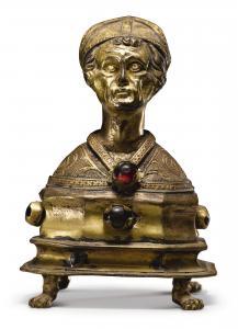 GERMAN SCHOOL,SMALL BUST OF A BISHOP SAINT,Sotheby's GB 2018-02-02