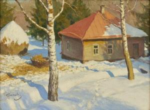 GERMASEV Michail Markianovic 1867-1930,Winter landscape,Sovcom RU 2023-11-23