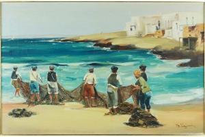 GERMENIS Vasilis 1896-1966,The Fishermen,Susanin's US 2021-01-27