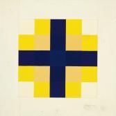 GERNES Poul 1925-1996,Composition yellow, orange, black, beige,Bruun Rasmussen DK 2019-06-03