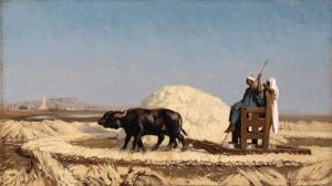 GEROME Jean Leon 1824-1904,Egyptian Grain-Cutters,1859,Christie's GB 1999-05-06