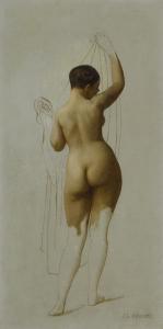 GEROME Jean Leon 1824-1904,FRENCH NUDE (QUEEN RODOPHE),Sotheby's GB 2017-05-24