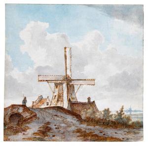 GERRIT TEN CATE Hendrik 1803-1856,Landscape with a mill and a bridge,1836,Sotheby's GB 2023-01-25