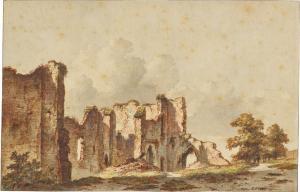 GERRIT TEN CATE Hendrik 1803-1856,View of Brederode,1854,Sotheby's GB 2023-07-06