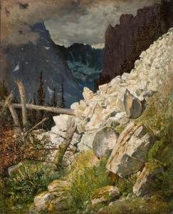 GERSON Wojciech 1831-1901,Rocky in the White Water Valley in the Tatras,1892,Desa Unicum 2023-09-18