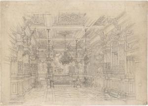 GERST Johann Karl Jakob 1792-1854,Festsaal des Don Giovanni,1815,Galerie Bassenge DE 2023-12-01