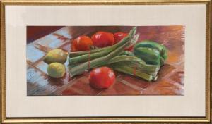 GERSTEIN Susan 1940,Vegetable Still Life,1988,Ro Gallery US 2019-01-31