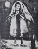 GERSTEIN 1900-1900,woman standing in prayer,1967,Burstow and Hewett GB 2012-03-28