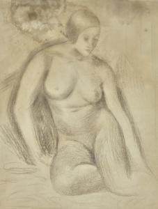 GERTLER Mark 1891-1939,NUDE STUDY,1920,Sotheby's GB 2018-11-20