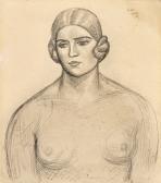 GERTLER Mark 1891-1939,PORTRAIT OF A WOMAN,1929,Sotheby's GB 2018-03-20