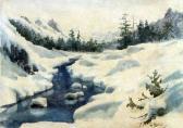 GESHEV Jordan 1907-1973,Winter landscape,Victoria BG 2010-06-01