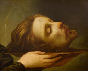 GESSI Giovanni Francesco 1588-1649,The head of John the Baptist,Galerie Koller CH 2022-09-23