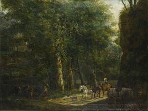 GESSNER Johann Conrad 1764-1826,An der Furt,Wendl DE 2023-10-25