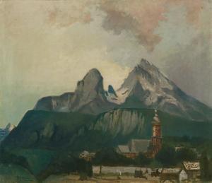 GESSNER Richard 1894-1989,WATZMANN-MASSIV,1937,Lempertz DE 2012-05-22