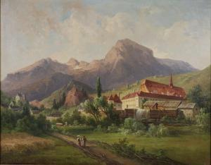 GEYER Georg 1823-1912,Neuberg an der Mürz (Steiermark) mit ehemaligem Zi,Palais Dorotheum 2024-03-26