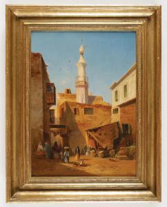 GEYER Georg 1823-1912,Straße aus Kairo,1871,Palais Dorotheum AT 2023-11-07
