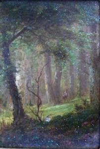 GEYER Herman 1800-1800,Forest Interior with Deer,William Doyle US 2010-11-18