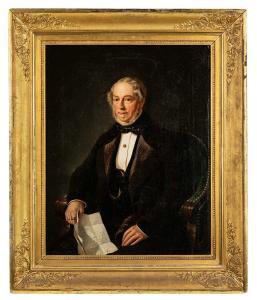 GEYER Johann 1807-1875,Portrait of a gentleman in a black frock coat with,Nagel DE 2021-06-09