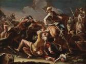 GHERARDINI Antonio Maria 1638-1702,A battle scene,Palais Dorotheum AT 2011-06-16
