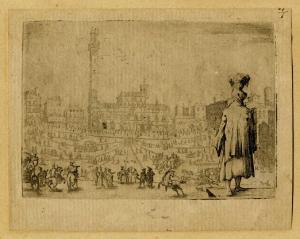 GHERARDINI IL CERANINO Melchiorre 1607-1675,Piazza del Campo a Siena,1630,Gonnelli IT 2023-11-28