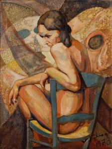 GHERG J,Nudo di donna sulla sedia,1973,Antonina IT 2009-03-27