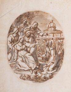 GHEZZI Giuseppe 1634-1721,Miracolo di una Santa monaca,Finarte IT 2021-05-25