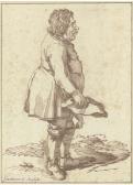 GHEZZI Pier Leone 1674-1755,Caricature of the gardener at the Villa Sacchetti,Christie's 2005-01-25
