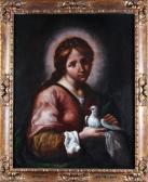 GHIDONI Giovanni Battista 1599,Vierge à la colombe,Lhomme BE 2014-03-01