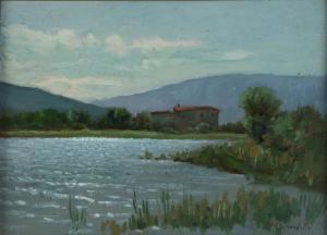 GHIRARDELLI Vincenzo 1894-1967,Spinone al lago,Finarte IT 2023-10-19