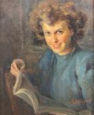 GHIRINGHELLI Giuseppe 1874-1944,Donna con libro,Galleria Pananti Casa d'Aste IT 2020-11-04