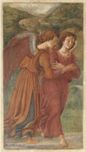 GHIRLANDAIO Domenico 1449-1494,Two Angels in Adoration,Christie's GB 2004-07-07