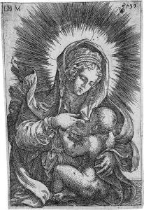 GHISI Giovanni Battista 1498-1563,Die Madonna, das Kind stillend,Galerie Bassenge DE 2018-05-30