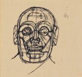 GIACOMETTI Alberto 1901-1966,D'après une sculpture sumérienne: tête de Gudea,Christie's 2016-03-31