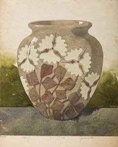 GIACOMETTI Augusto 1877-1947,Projet de vase aux fleurs,1899-1900,Boisgirard - Antonini FR 2024-04-23
