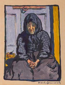 GIACOMETTI Giovanni 1868-1933,Sitzende Alte Frau (La Vecchia),1926,Sotheby's GB 2023-12-12