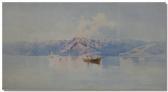 GIALLINA Angelos 1857-1939,rowing boat off the coast,Gilding's GB 2010-04-13