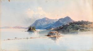 GIALLINA Angelos 1857-1939,Vue de Pontikonisi, Corfu,Cornette de Saint Cyr FR 2024-04-24