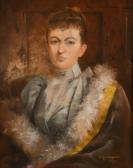 GIAMPIETRI Amy 1882-1897,A half-length portrait of a lady,1890,John Nicholson GB 2021-03-24