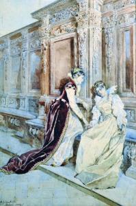 GIAMPIETRI Amy 1882-1897,Two Elegant Ladies in a Interior,John Nicholson GB 2016-07-20