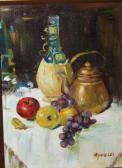 GIANELLI Antoine Marius 1896-1983,Still life of fruit and wine,Cuttlestones GB 2016-05-13