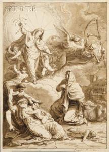GIANI Felice 1758-1823,Virgin Interceding on Behalf of Plague Victims,Skinner US 2008-05-16