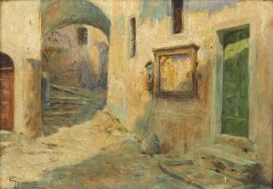 GIANI Giovanni 1866-1937,Scorcio di vicolo,Capitolium Art Casa d'Aste IT 2024-02-22