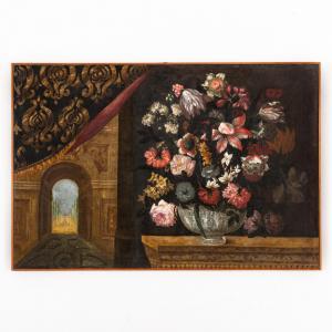 GIANLISI Antonio 1677-1727,Natura morta con scorcio architettonico,Wannenes Art Auctions 2023-12-11