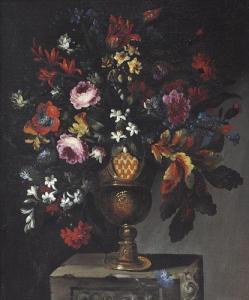 GIANLISI Antonio 1677-1727,Natura morta con vaso di fiori e stemma araldico,Meeting Art 2016-04-16