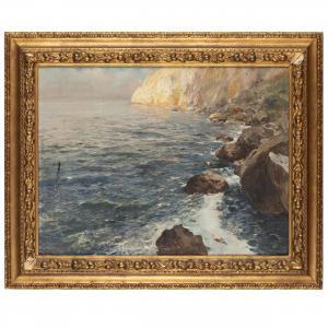 GIANNETTI Raffaele 1832-1916,Brezza marina sulla costa ligure,Wannenes Art Auctions IT 2023-05-25