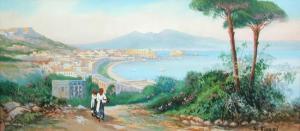 GIANNI Maria 1873-1956,Views in the Bay of Naples,Cheffins GB 2016-09-07