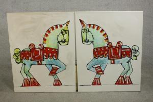 GIANNINI Claudio 1952,carousel horses,Criterion GB 2023-03-01