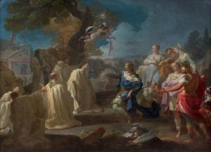 GIAQUINTO Corrado 1703-1765,La visite de Saint Louis à l'ab,Artcurial | Briest - Poulain - F. Tajan 2024-03-20